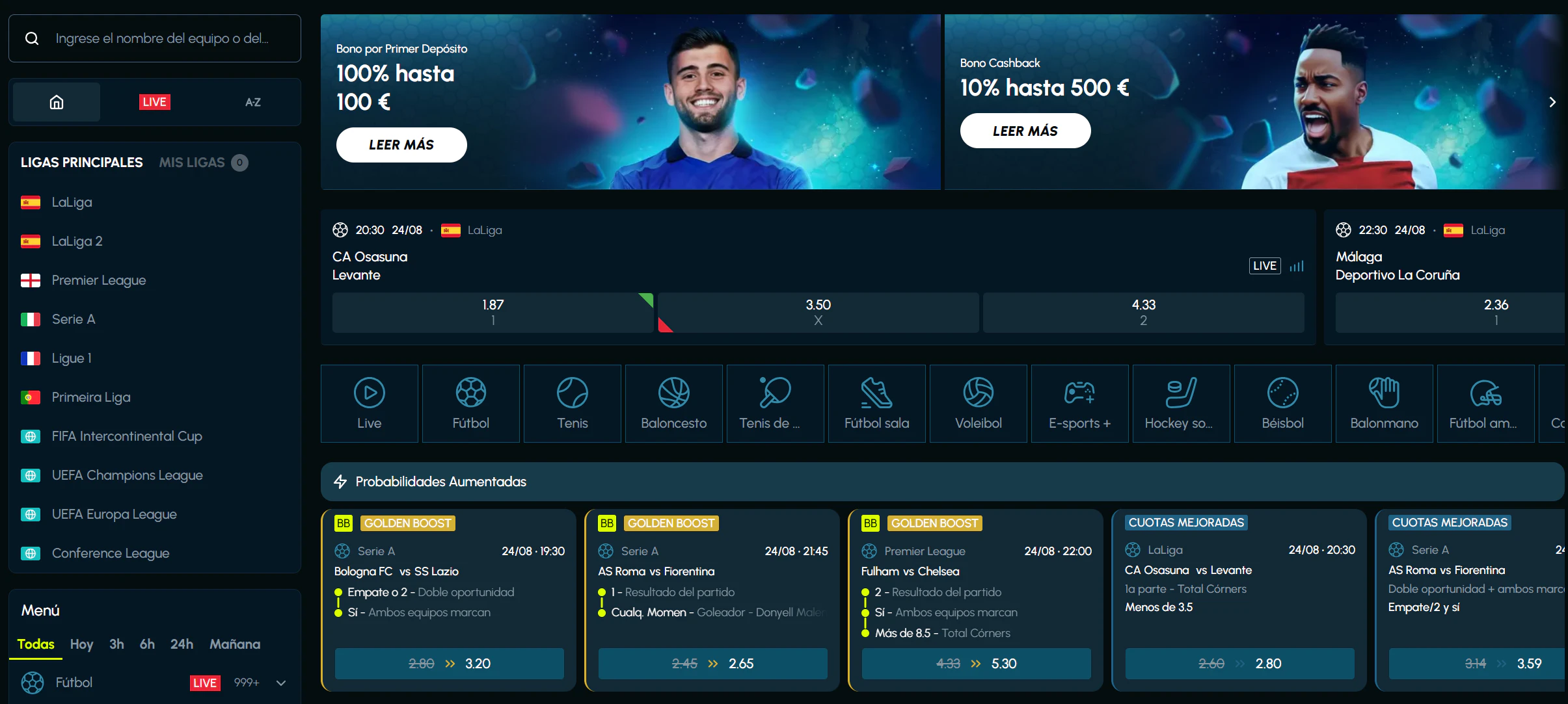 Apuestas deportivas y eSports