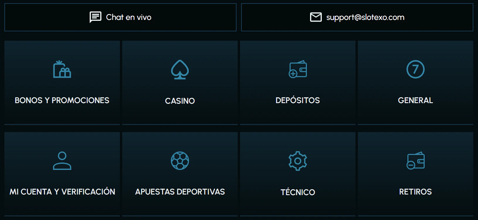 Slotexo: atención al cliente siempre a mano
